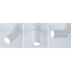 LED-kattovalaisin Paulmann Turnal Coin, 2700K, 470lm, 6W, himmennettävä, mattamusta