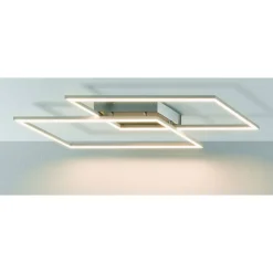 LED-kattovalaisin Paul Neuhaus Inigo 24,2x53,8cm 12W himmennettävä harjattu teräs