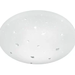 LED-kattovalaisin Trio Achat ø275x90 mm IP44 valkoinen starlight