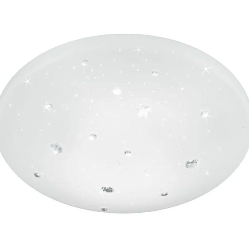 LED-kattovalaisin Trio Achat ø275x90 mm IP44 valkoinen starlight