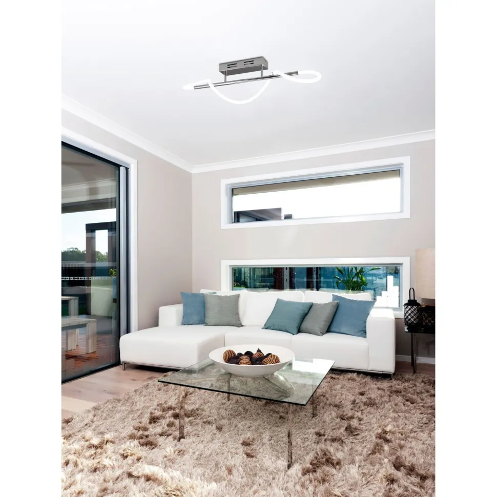 LED-kattovalaisin Trio Argos, kromi, 4000K