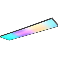 LED-kattovalaisin Trio Beta, 120cm, mattamusta, RGBW