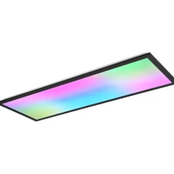 LED-kattovalaisin Trio Beta, 80cm, mattamusta, RGBW