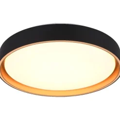LED-kattovalaisin Trio Felis, 40cm, musta/kulta