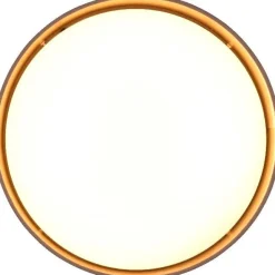 LED-kattovalaisin Trio Locarno, 28cm, harmaanruskea