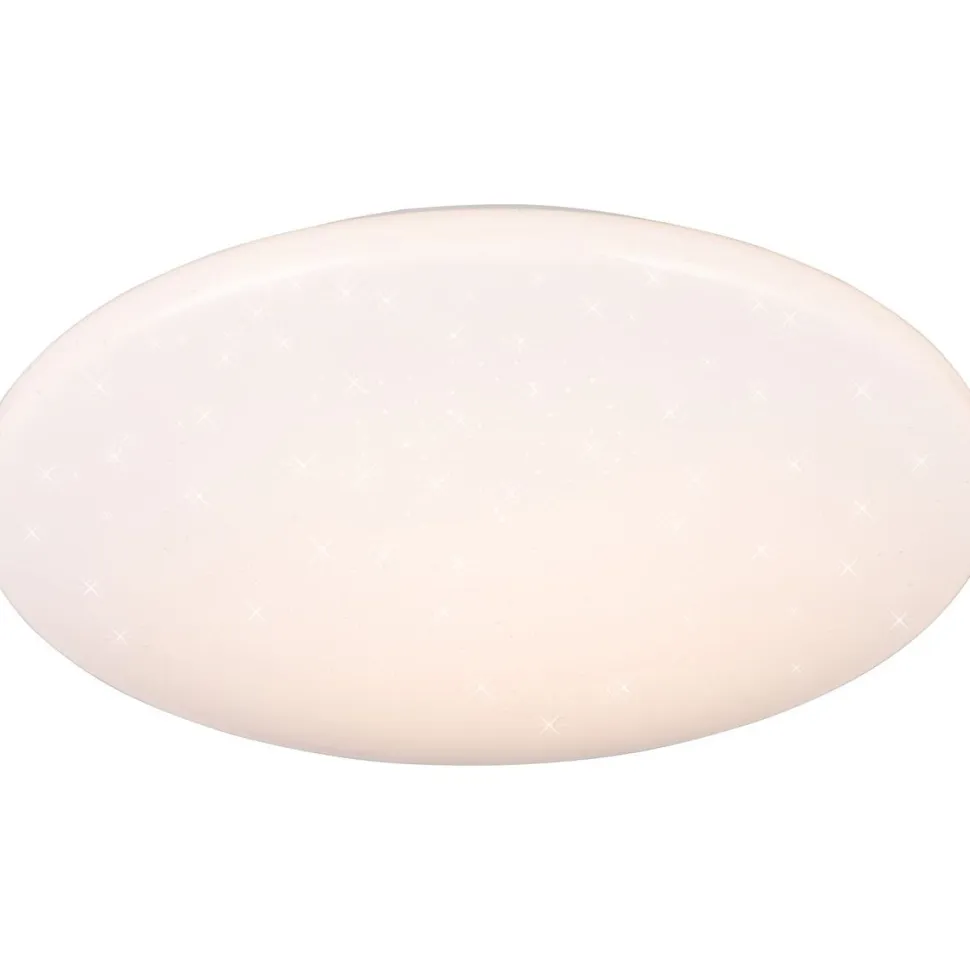 LED-kattovalaisin Trio Pollux Starlight 37cm liike- ja hämärätunnistin valkoinen