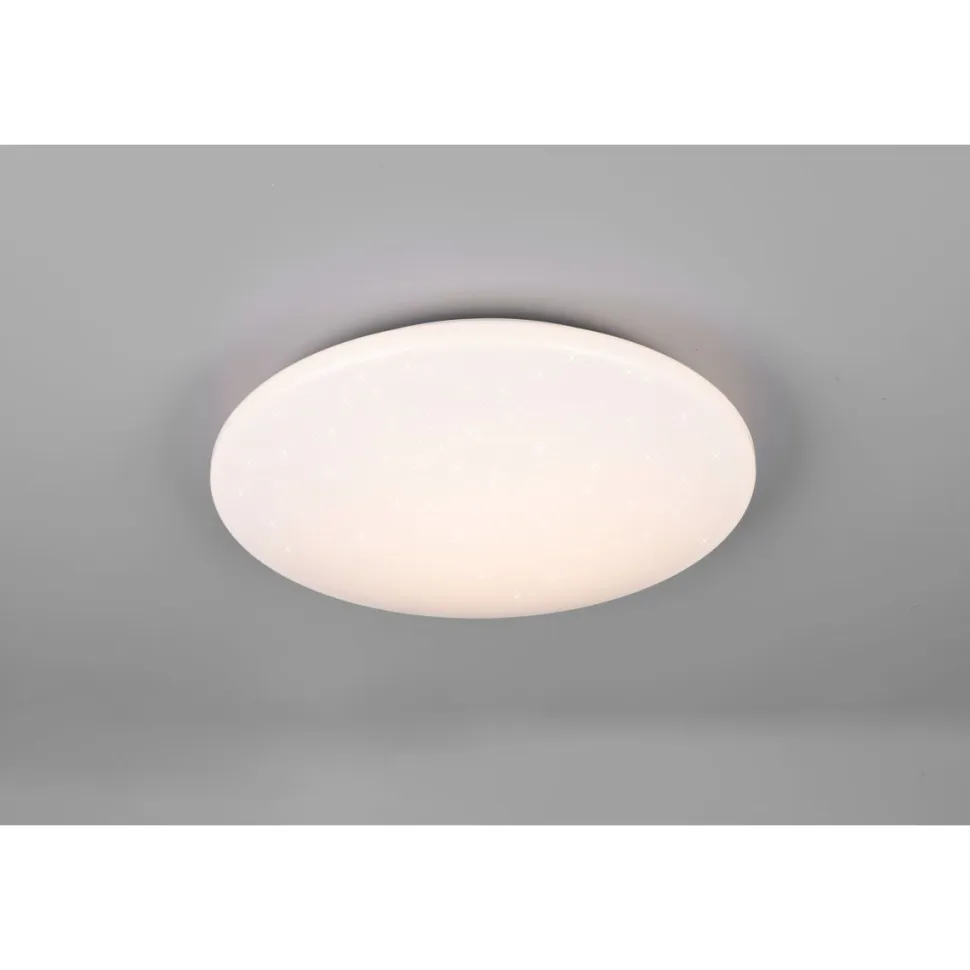 LED-kattovalaisin Trio Pollux Starlight 37cm liike- ja hämärätunnistin valkoinen