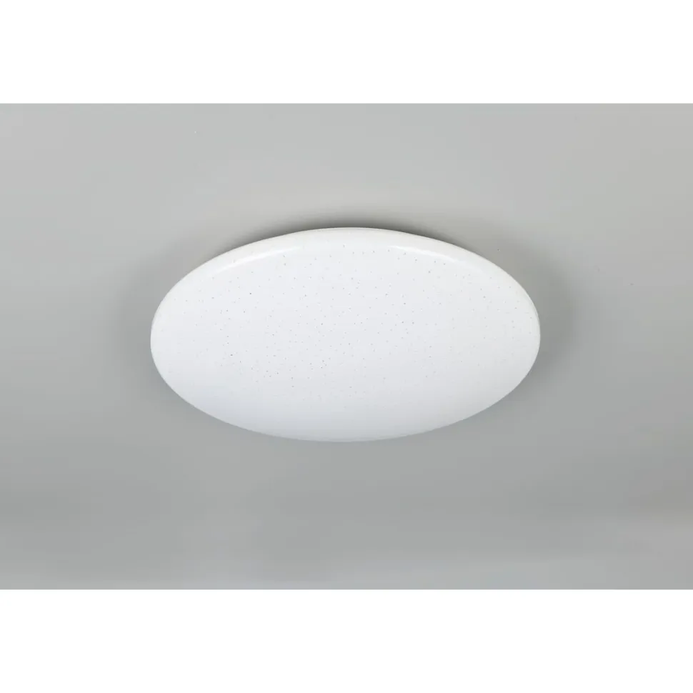 LED-kattovalaisin Trio Pollux Starlight 37cm liike- ja hämärätunnistin valkoinen