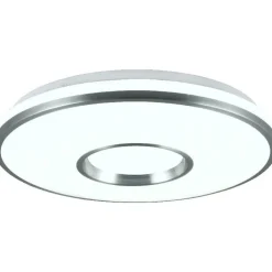 LED-kattovalaisin Trio Realta, 39cm, harjattu alumiini, RGBW