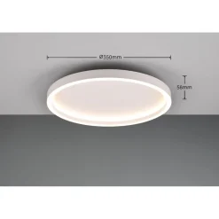 LED-kattovalaisin Trio Rotonda, pyöreä mattamusta