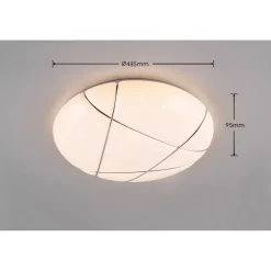 LED-kattovalaisin Trio Tibor, 48cm, valkoinen