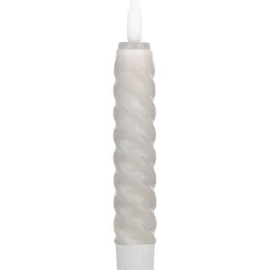 Led-kierrekynttilä Eglo Living Andrafiabe, 15cm, harmaa, 2kpl