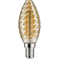 LED-kierrekynttilälamppu Paulmann Vintage Edition Candle, E14, 260lm, 2.6W, 2500K, kulta