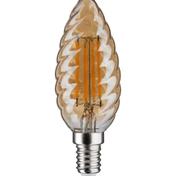 LED-kierrekynttilälamppu Paulmann Vintage Edition Candle, E14, 430lm, 4.7W, 2500K, himmennettävä, kulta