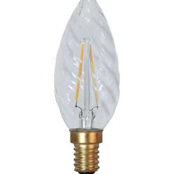 LED-kierrekynttilälamppu Star Trading Soft Glow 353-02-2 Ø35x98mm E14 kirkas 1.5W 2100K 120lm