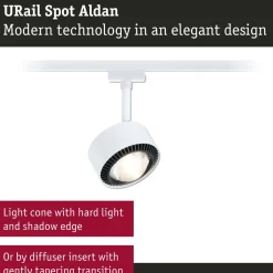 LED-kiskospotti Paulmann URail Aldan 470lm 8W 4000K himmennettävä valkoinen