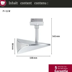 LED-kiskospotti Paulmann URail Alejandro 800lm 10W 3000K 3-Step-Dim himmennettävä valkoinen