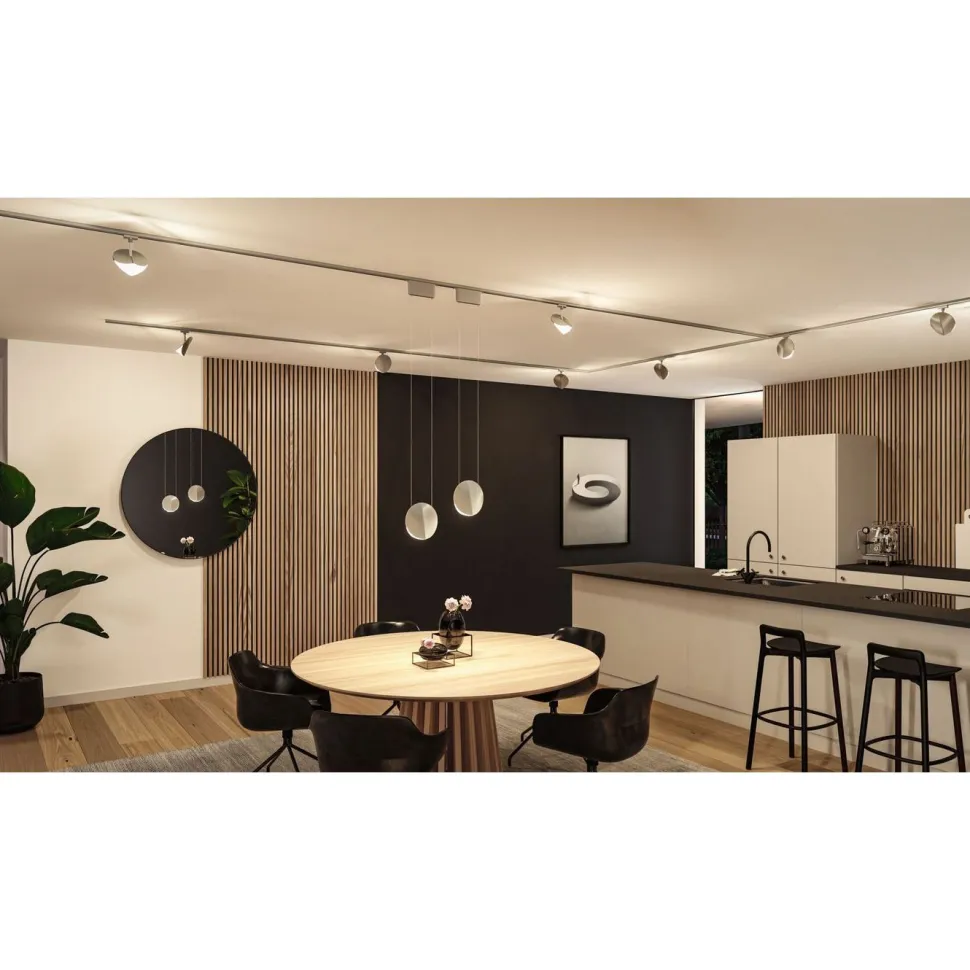 LED-kiskospotti Paulmann URail Alejandro 800lm 10W 3000K 3-Step-Dim himmennettävä valkoinen