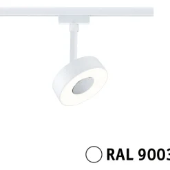 LED-kiskospotti Paulmann URail Circle 190lm 5W 4000K himmennettävä valkoinen