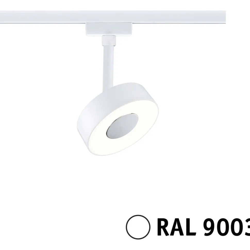 LED-kiskospotti Paulmann URail Circle 190lm 5W 4000K himmennettävä valkoinen