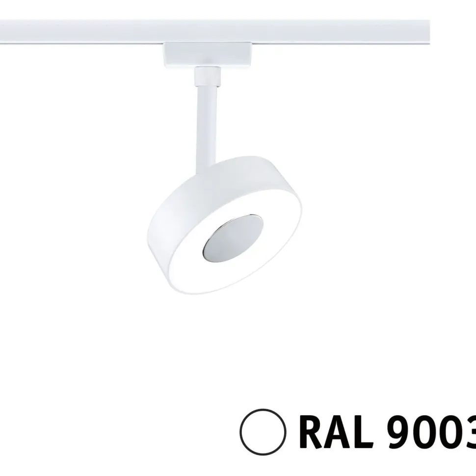 LED-kiskospotti Paulmann URail Circle 190lm 5W 4000K himmennettävä valkoinen