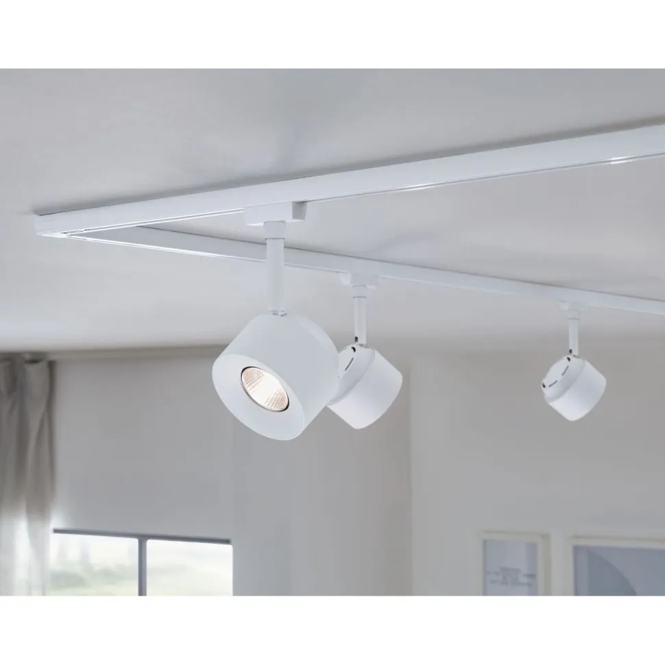 LED-kiskospotti Paulmann URail Pane 650lm 7.4W 3000K himmennettävä valkoinen
