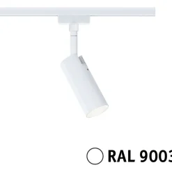 LED-kiskospotti Paulmann URail Tubo 170lm 4W 4000K 3-Step-Dim himmennettävä valkoinen