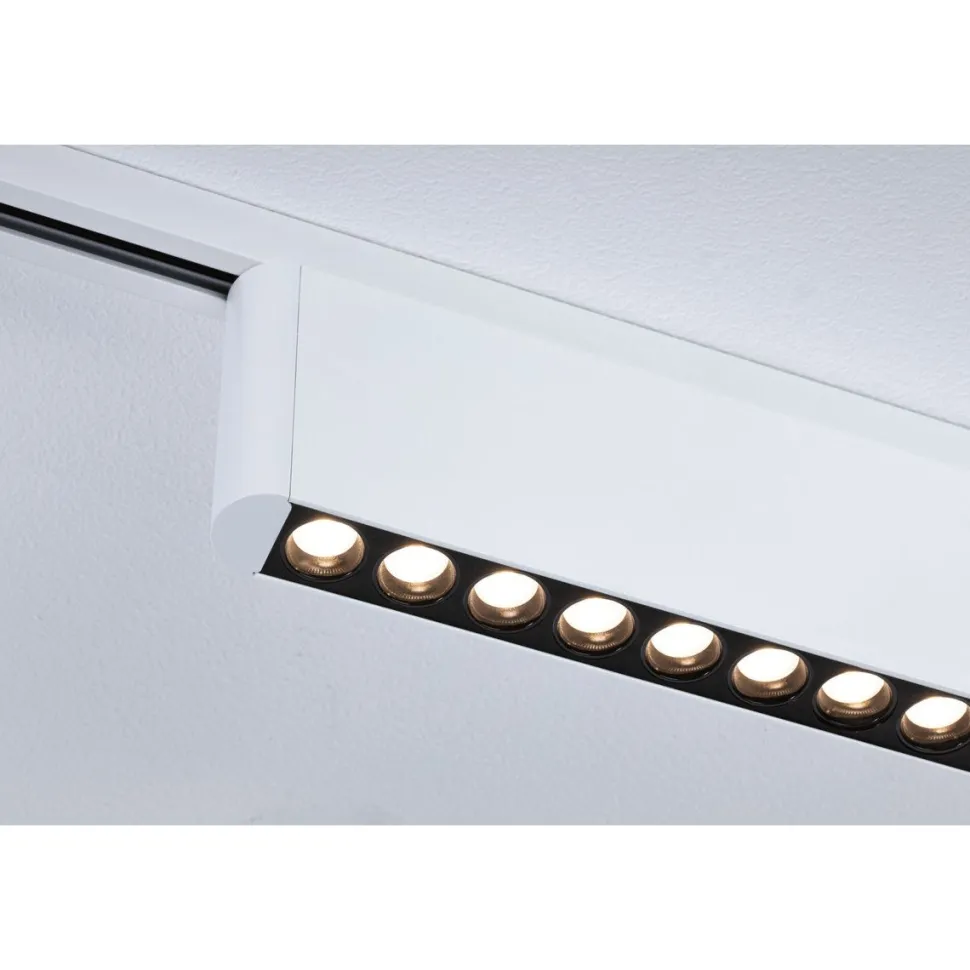 LED-kiskovalaisin Paulmann URail 3-Step-Dim Zelos, 37.2cm, 1050lm, 10W, 3000K, himmennettävä, 230V, mattakromi