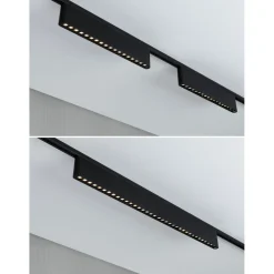 LED-kiskovalaisin Paulmann URail 3-Step-Dim Zelos, 37.2cm, 1050lm, 10W, 3000K, himmennettävä, 230V, mattakromi