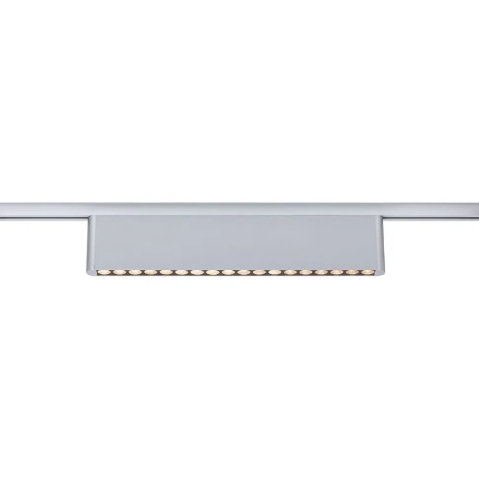 LED-kiskovalaisin Paulmann URail 3-Step-Dim Zelos, 37.2cm, 1050lm, 10W, 3000K, himmennettävä, 230V, mattakromi