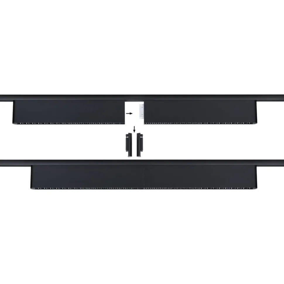 LED-kiskovalaisin Paulmann URail 3-Step-Dim Zelos, 37.2cm, 1050lm, 10W, 3000K, himmennettävä, 230V, mattakromi