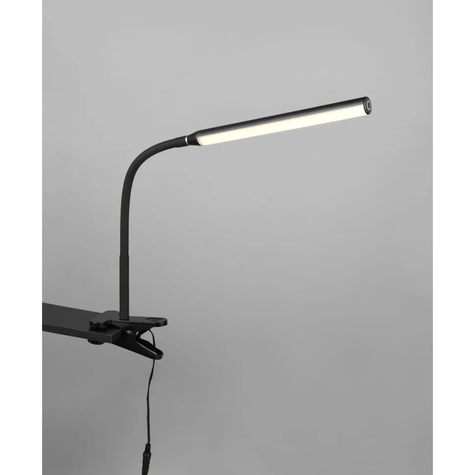 LED-klipsipöytävalaisin Trio Nevada valkoinen