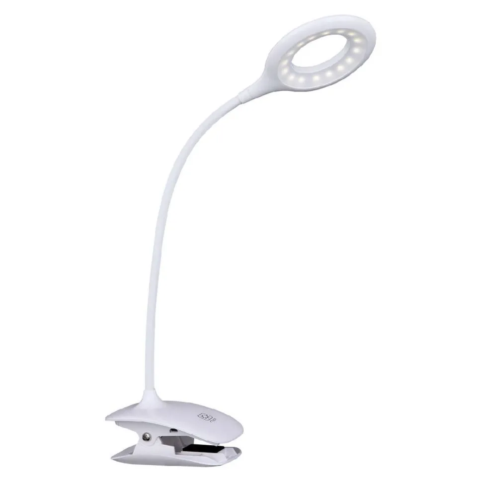 LED-klipsivalaisin Globo Pia 3W valkoinen
