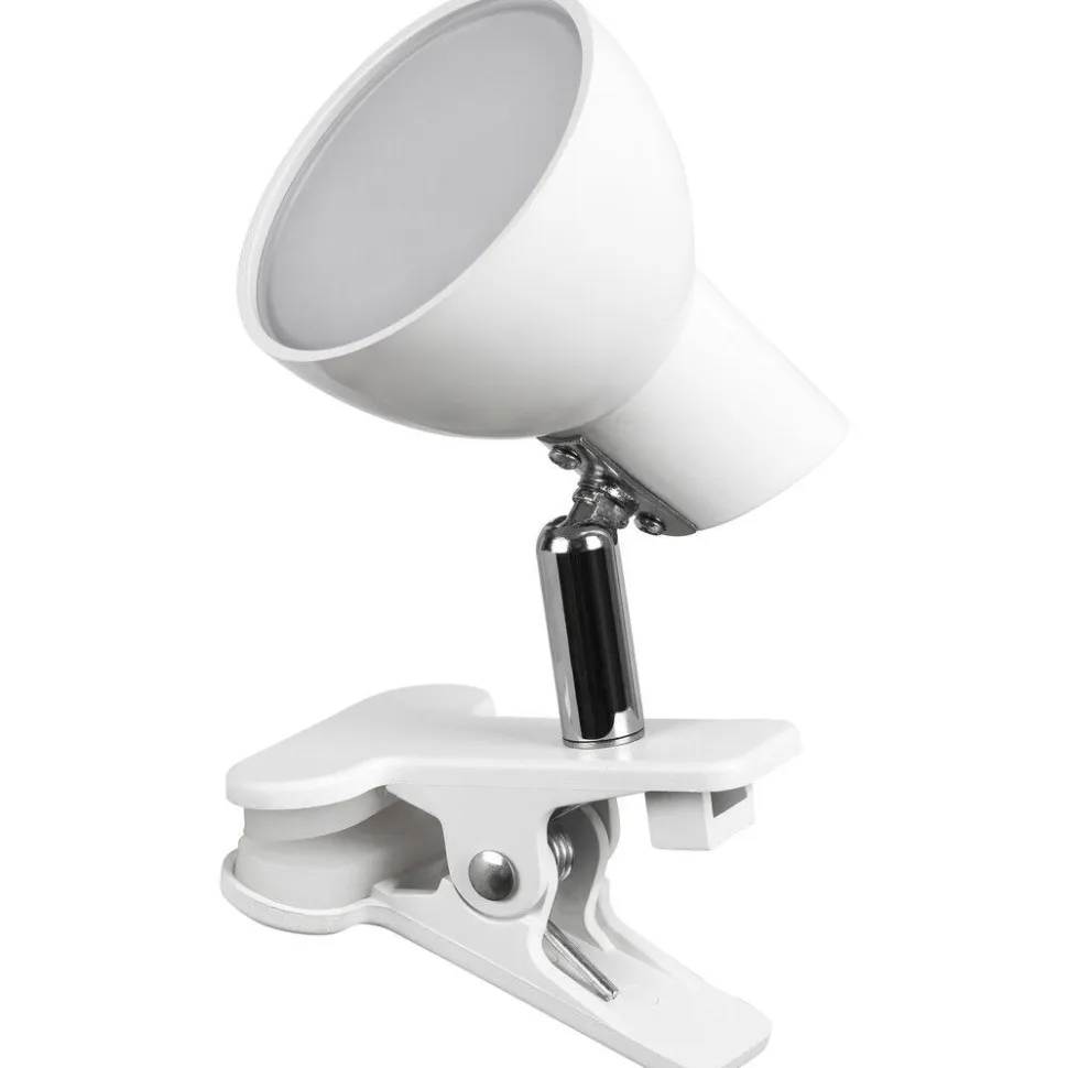 LED-klipsivalaisin Rabalux Noah, Ø7cm, 5W 360lm 3000K, valkoinen