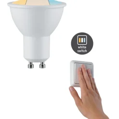 LED-kohdelamppu Paulmann Choose Reflector, GU10, 470lm, 5.9W, säädettävä värilämpötila, valkoinen