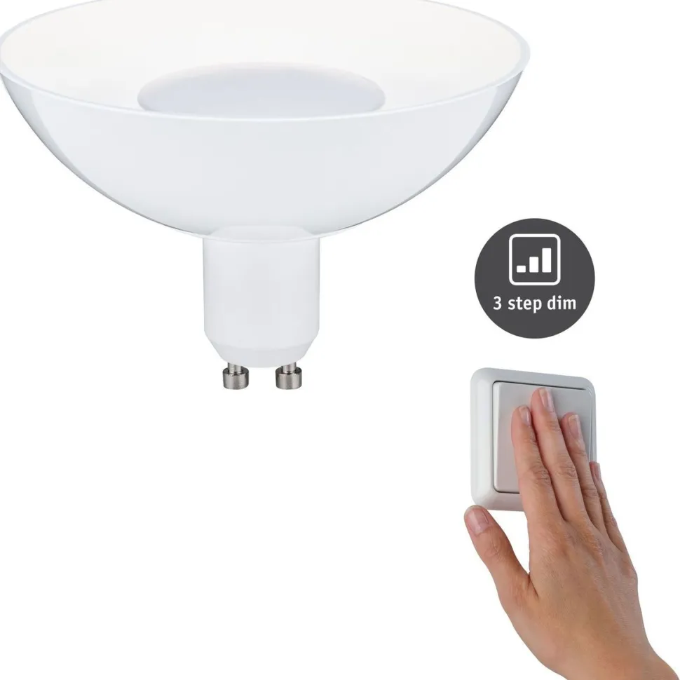 LED-kohdelamppu Paulmann Reflector, GU10, 360lm, 4.9W, 3000K, himmennettävä, valkoinen