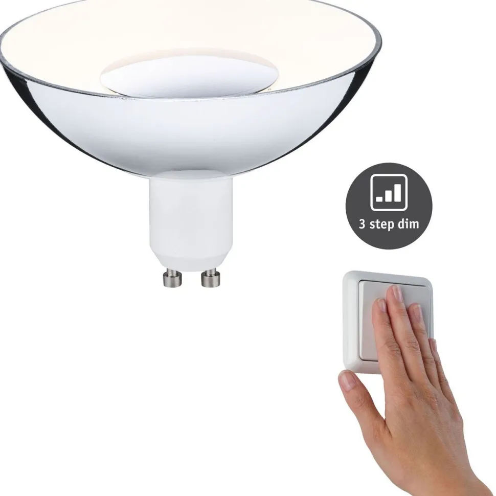 LED-kohdelamppu Paulmann Reflector, GU10, 360lm, 4.9W, 3000K, himmennettävä, valkoinen