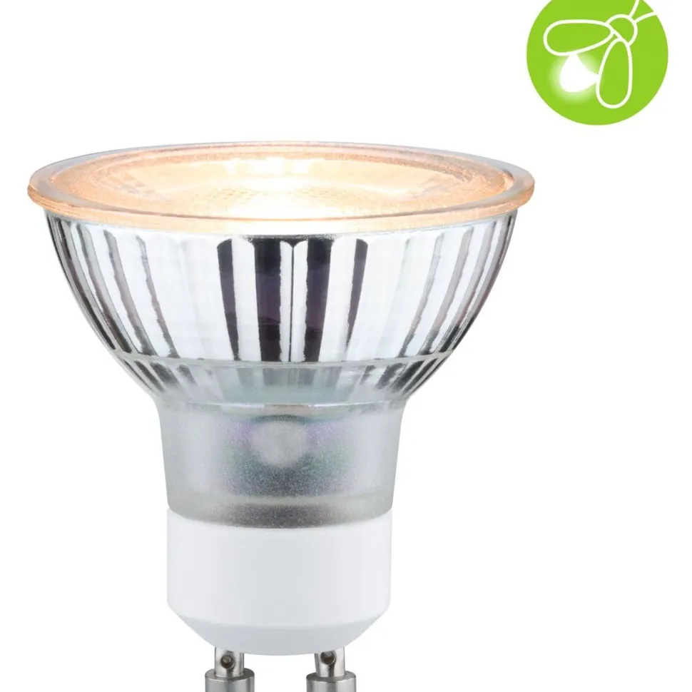 LED-kohdelamppu Paulmann Reflector, GU10, 320lm, 4.3W, 2200K, hyönteisystävällinen, hopea