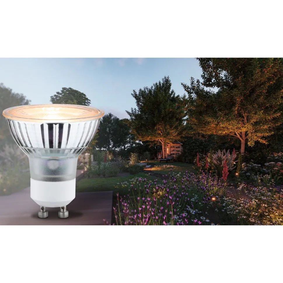LED-kohdelamppu Paulmann Reflector, GU10, 320lm, 4.3W, 2200K, hyönteisystävällinen, hopea