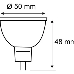 LED-kohdelamppu Paulmann 12V, GU5.3, 445lm, 6W, 4000K, himmennettävä, mattamusta