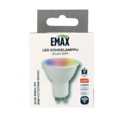 LED-kohdelamppu Emax Smart Home WIFI GU10 5 W 400 lm RGB+CCT 2700-6500 K himmennettävä