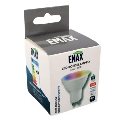 LED-kohdelamppu Emax Smart Home WIFI GU10 5 W 400 lm RGB+CCT 2700-6500 K himmennettävä