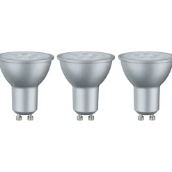 LED-kohdelamppu Paulmann Reflector, GU10, 425lm, 6.5W, 2700K, alumiini, 3kpl