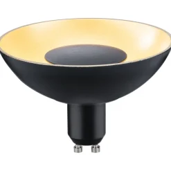 LED-kohdelamppu Paulmann Reflector, GU10, 170lm, 4.9W, 1900K, himmennettävä, musta/kulta