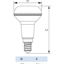 LED-kohdelamppu Philips CorePro E14 827 320lm R50 4.3W