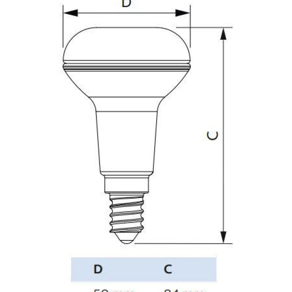 LED-kohdelamppu Philips CorePro E14 827 320lm R50 4.3W