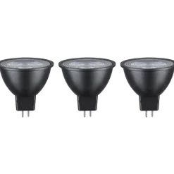 LED-kohdevalo Paulmann, 12V, GU5.3, 450lm, 6W, 2700K, harmaa, 3kpl