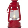 LED-koristelyhty Star Trading Niko, 15cm, punainen