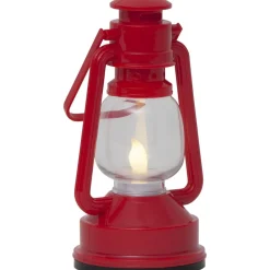 LED-koristelyhty Star Trading Niko, 15cm, punainen
