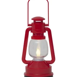 LED-koristelyhty Star Trading Niko, 15cm, punainen